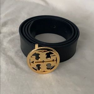 Women’s Tory Burch Black Leather Belt - XS